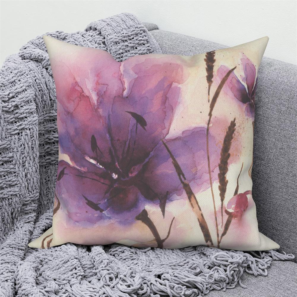 Juste De Coussin Florale D'interconnexion, Décor De Canapé De Maison De Ferme, Jeté De Voiture, Pivoine, Annie, Imprimé