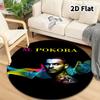 M Pokora Round Area Rug Carpet Rug For Living Room Bedroom Sofa Playroom Decor Nonslip Floor Mat
