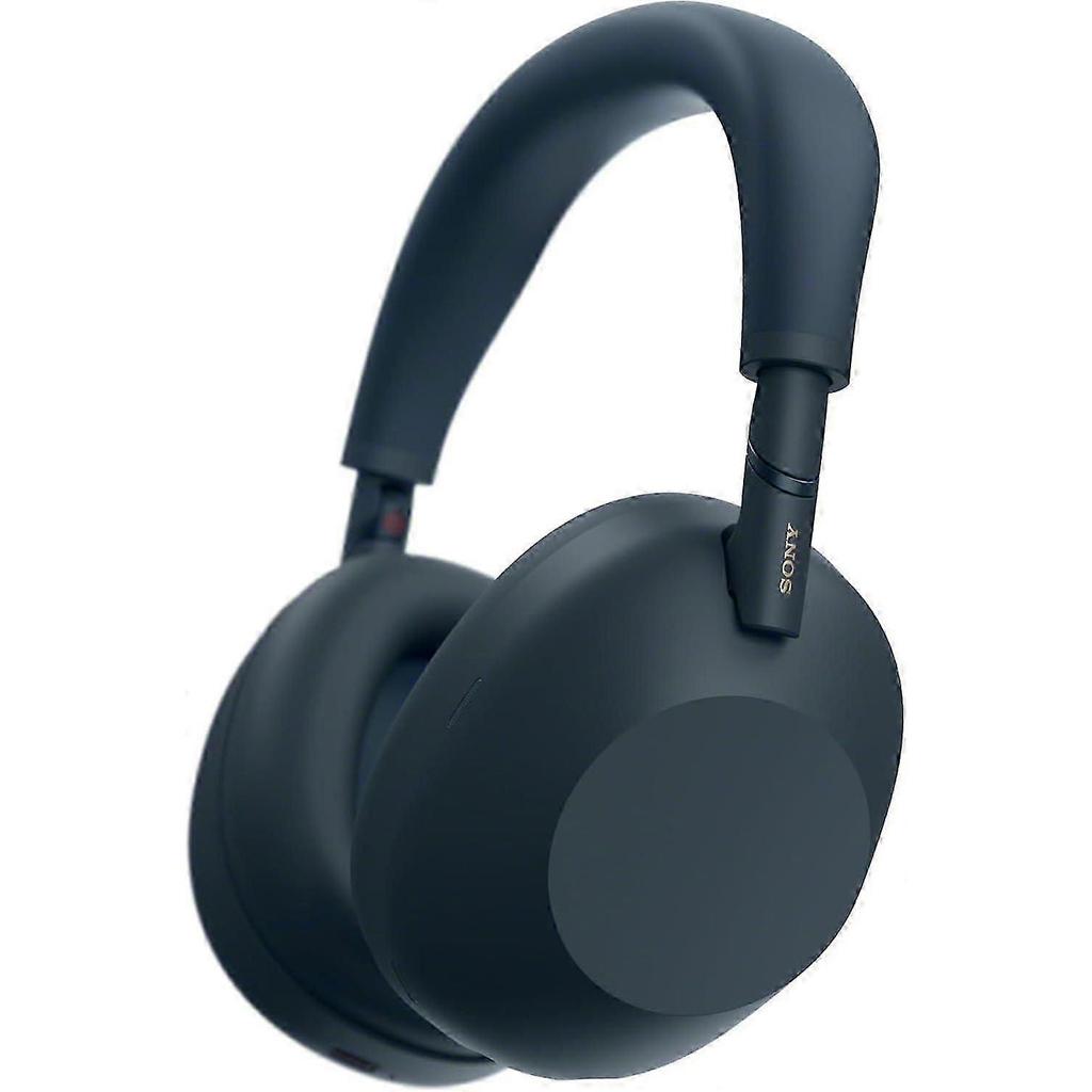 S-Y Trådlösa Bluetooth Over-Ear Hörlurar ANC Brusreducering 5D Stereo Vikbara Inbyggd Mikrofon USB-C Uppladdningsbara Blå