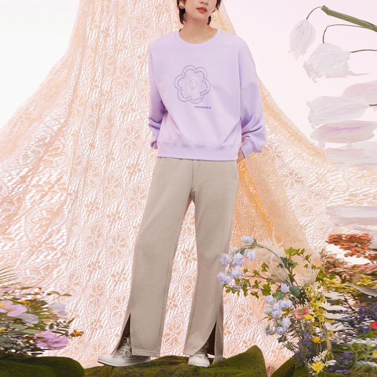 Converse Sweatshirt Women's Light Purple 10025522-A02