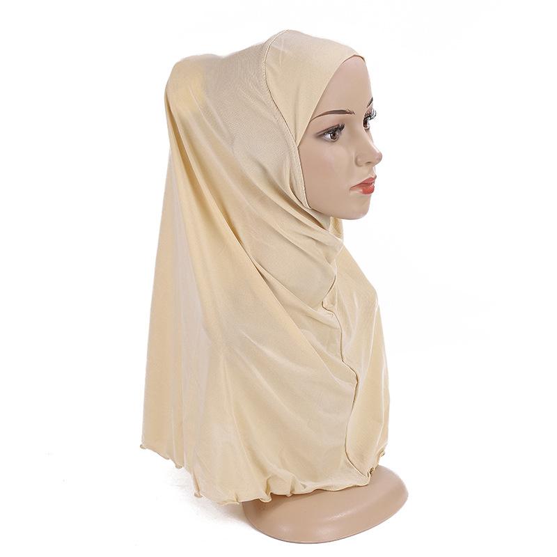 Ramadan Hijabs Scarf for Kids Girl 7 To 12 Years Old Muslim Islamic Shawls Soft Stretch Headscarf Malaysia Girl Children Hijabs
