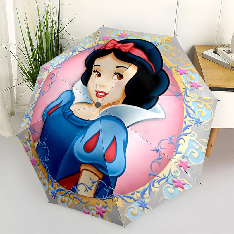 

1pc Princess SnowWhite Automatic Folding Umbrella & Self-Folding Canopy - Heavy-Duty 8-Rib Iron Frame, Birthday, Valentine s Gift yy251231036