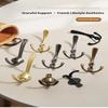 1Pcs Zinc Alloy Bronze Wall Mounted Hook Rustic Key Coat Bag Hat Hanger Robe Hooks Hanging Kitchen Bathroom Room Coat Rack Hooks
