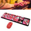 Wireless Keyboard and Mouse Combo 2.4G Wireless Mode sy Operate Retro Punk Keyboard with 3 DPI   Gaming Mouse