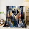 "Dreamy Woman with Starry Hair Design" print blanket soft and cozy perfect for the living room bed sofa or a nap,gift