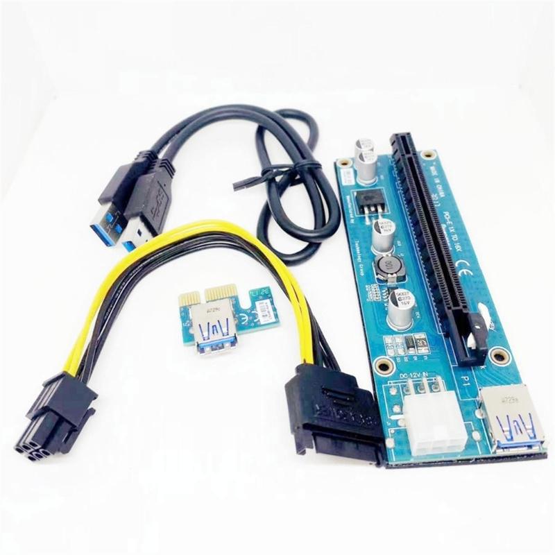 Laptop Graphics Card Expansion Card Card PCIE 1X To 16X Extension Card Adapter Extension Cable With USB3.0 Cable
