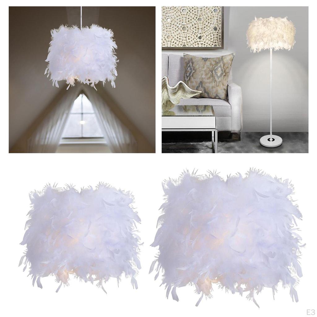 Elegant Feather Pendant Light Fixture for Home Decor