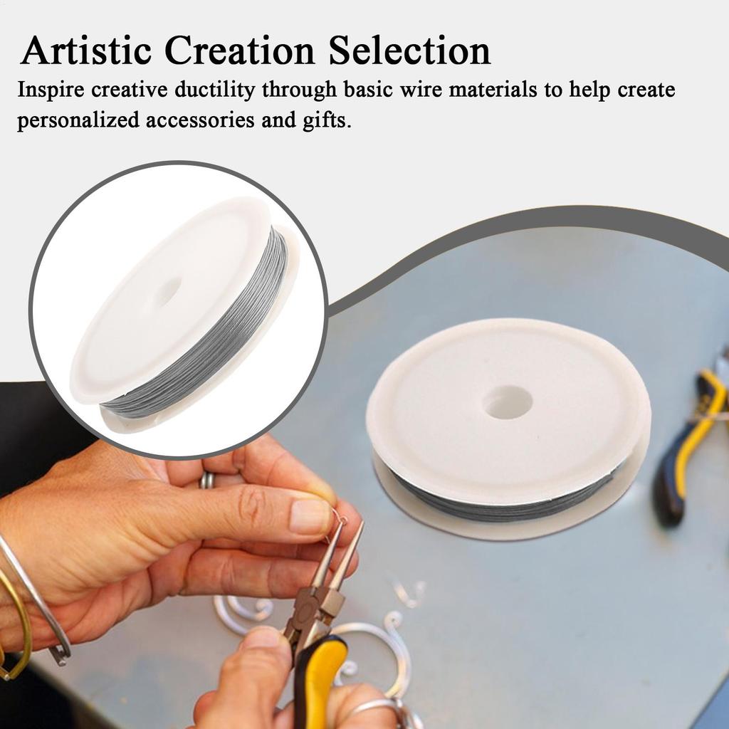 Flexible Beading Wire Stainless Steel Thin Beading Wire  Thread Stringing Cord For Women Bracelet Men Beginner Handicraft