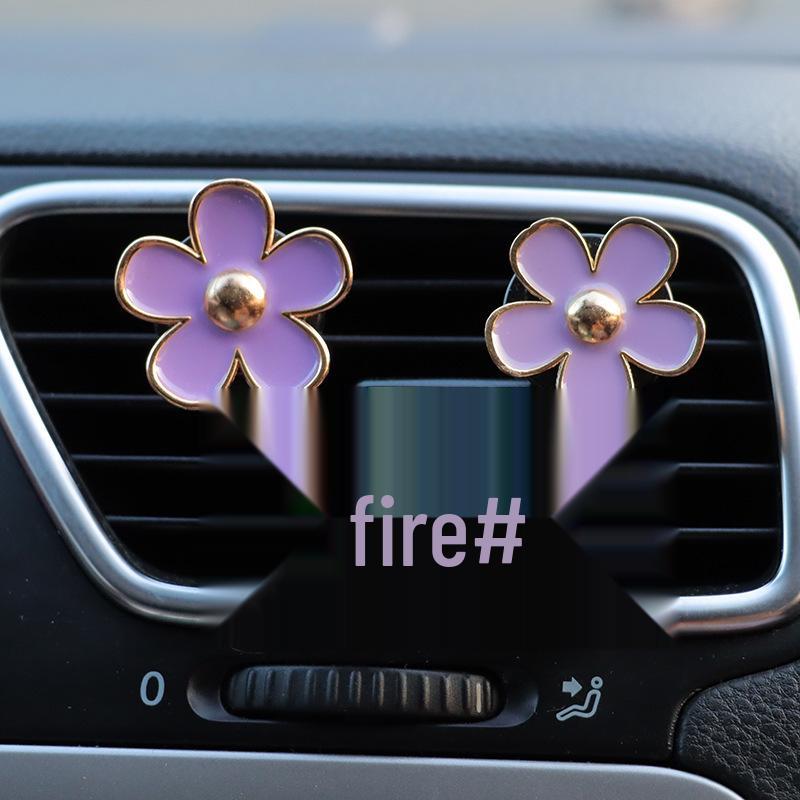 Women's Flower Car Interior Aromatherapy Vent Clip Set - 4 Pieces