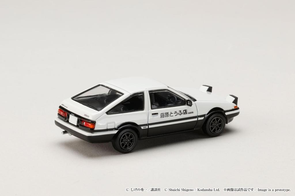 HobbyJAPAN Initial D 30. výročí Blistrové balení Dioráma Set Série 164 Toyota SPRINTER TRUENO (AE86)  Initial D Takumi Fujiwara VS Keisuke