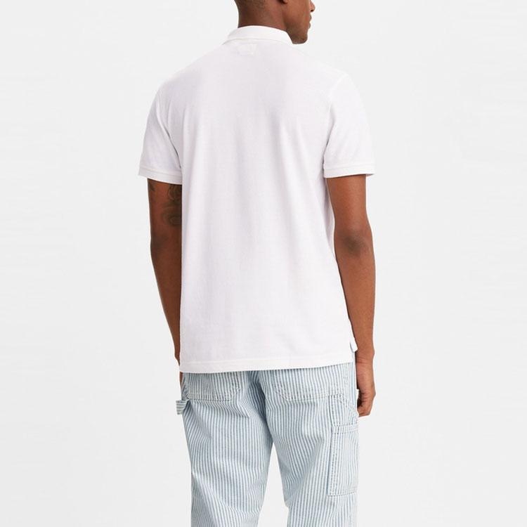 Pánské bavlněné polo tričko s výšivkou Levis Topy Bílé 35883-0003