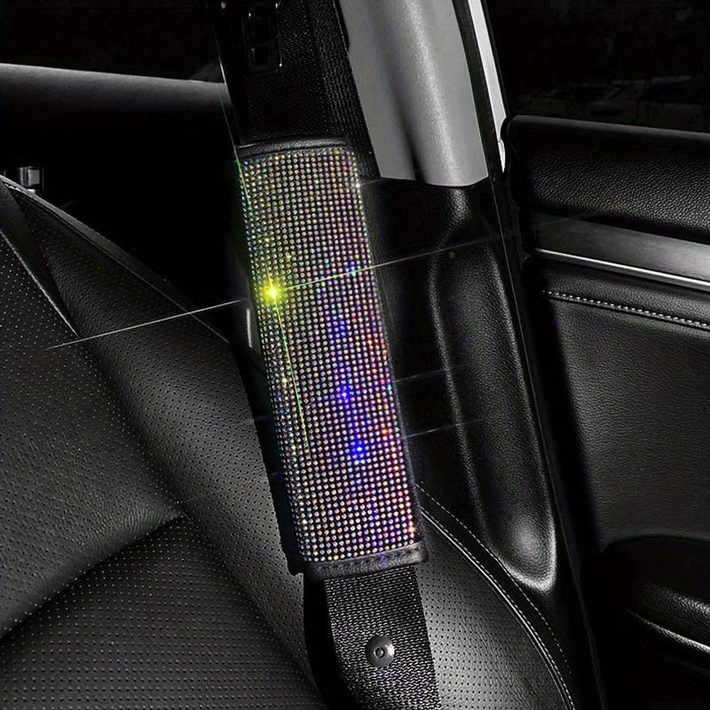 1Pcs Bling Car Seat Belt Ornament Rhinestone Shoulder Pads Shoulder Protector Pad Cover Cushion Car Accessories for Women