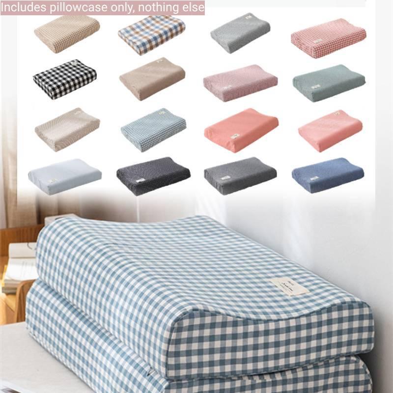 Hypoallergenic Cotton Latex Pillowcase Soft And Skin-friendly 50x30cm Memory Foam Pillow Cover All Seasons Pillowcase