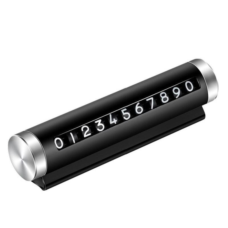 1PC Car Temporary Parking Card Roller Type Rotating Parking Sign Hidden Telephone Number Plate