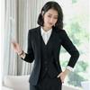High-End Professional Women's Work Uniform Four-Piece Set - Autumn/Winter 8818