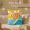 Art Abstract geometric Cushion Cover Double-Sided Printed Pillow Cover Hypoallergenic Dust-Mite Proof