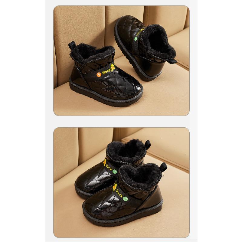 Bottes de neige pour enfants Bottes d'hiver pour filles nouvelles chaussures en coton imperméables et en velours bottes pour enfants chaussures d'hiver pour hommes