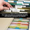File Folder Tabs Hanging File Folder Labels 60 Sets Plastic File Tabs with erts for Hanging Files