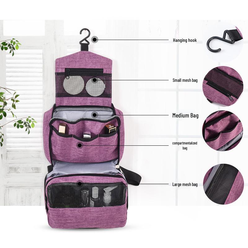 Multifunctional Travel Toiletry & Cosmetic Organizer Hanging Bag