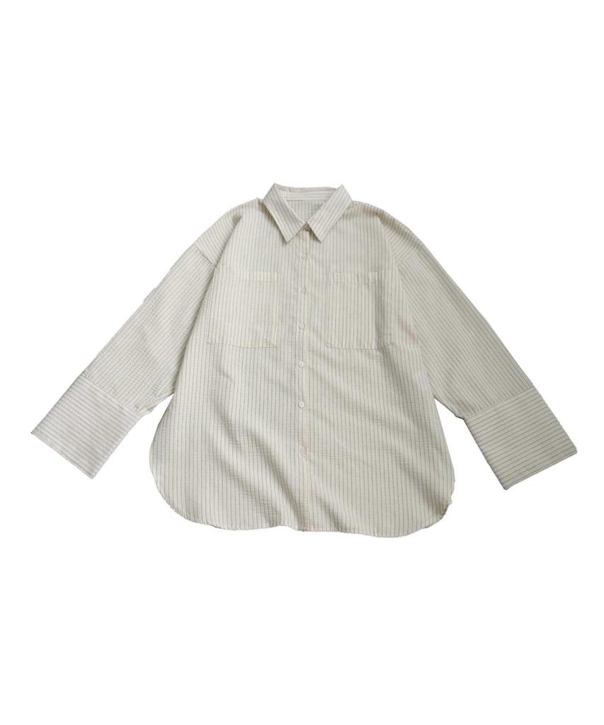 Antiqua Big Cuff Striped One Size Ivory Women's Shirt, ESA-00209, 28,
