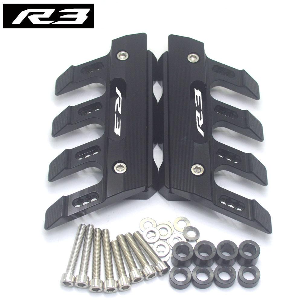 FÜR YZFR3 YZF R3 Universeller Motorrad-Kotflügel Seitenschutz Halterung Stoßdämpfer Vorderradabdeckung Sturzschutz Schieber