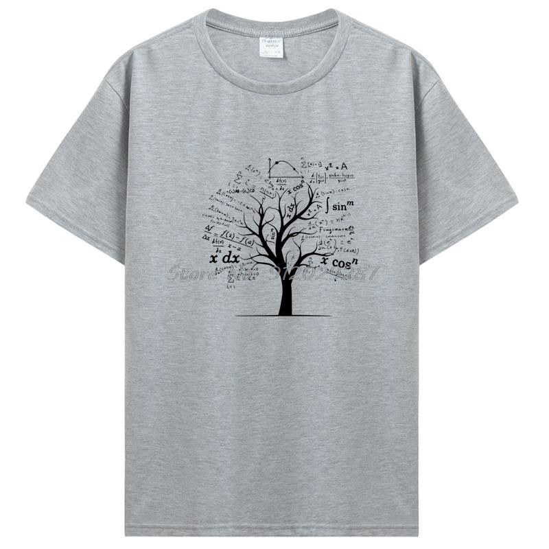 Calculus Algebra Tree Math Teacher Geek T Shirt Graphic Tshirt Streetwear Birthday Gifts Summer Tshirt Men Clothing