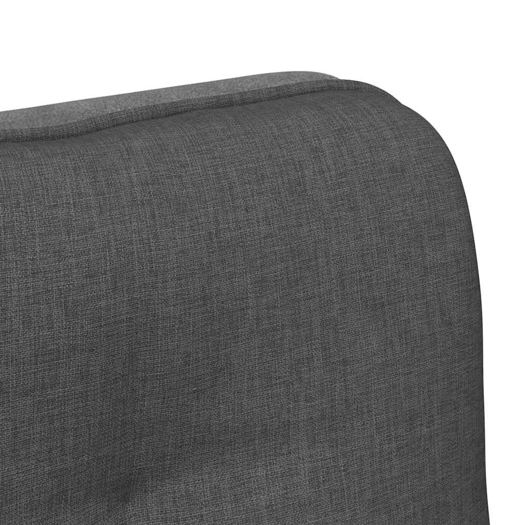 Office Chair Swivel Dark Grey Fabric