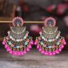 European, American Bohemian Style Peacock Dripping Bead Temperament Exaggerated Women's Earrings
