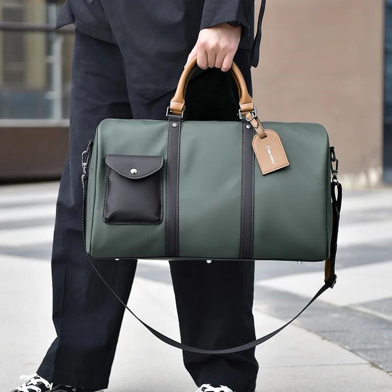 Luxury Business Handbags Men Top-Handle Bags Large Capacity Travel Totes Waterproof Crossbody Bag Man Fashion Luggage Hand Bag