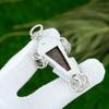 Natural Rhodonite Gemstone Indian Jewelry 925 Sterling Silver Pendant For Girls