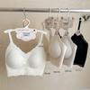 Lace Cloud-Feel V-Neck Seamless Camisole with Fixed Breathable Cups