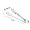 Portable 304 Stainless Steel Food Tongs