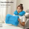 Automatic Inflatable Pillow: Portable Outdoor/Indoor Lumbar & Neck Support for Travel, Office Nap