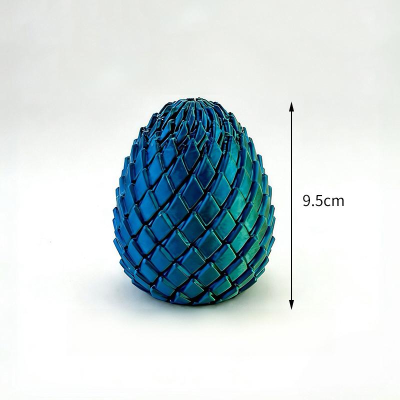 Uovo di Drago Giocattolo Decompressione Stampa 3D - Sfera Fidget Rotante Liscia Sollievo Ansia ADHD Giocattolo per Dita Eco-Sicuro per Bambini Adulti