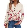 Women's Printed Long Sleeve Shirts Elegant Casual Tops Trendy Shirts Tops