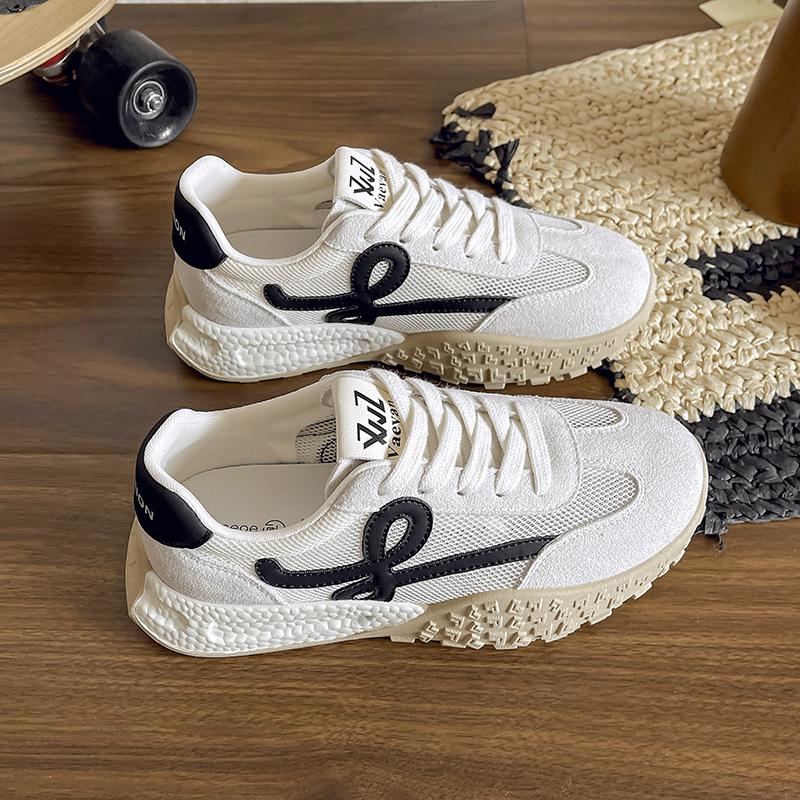 

Platform-soled German training shoes women s 2025 new popular versatile summer mesh breathable Forrest Gump casual sports net shoes 40 бежевый