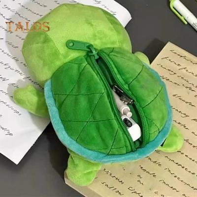 Shark Shape Pencil Case Zipper Closure Large Capacity Stationery Storage Bag Thickened Velvet Writing Essentials Organizer