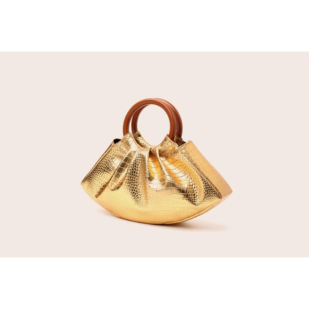 IELGY Ladies All-Match Handbag Fashionable Pleated Cloud Bag