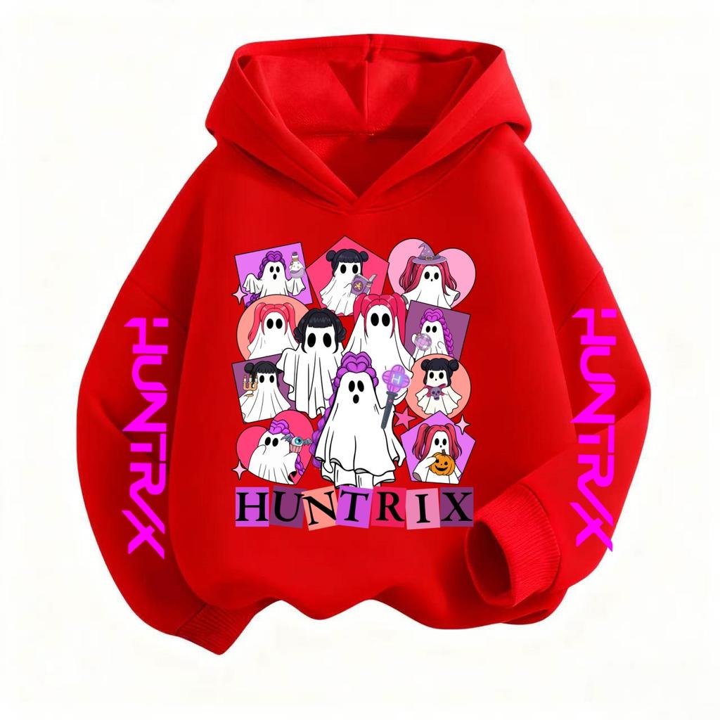 Halloween Kpop Witch Hunting Children's Clothing, Girls' Spring and Autumn Hoodies, and Fashionable Casual Sportswear