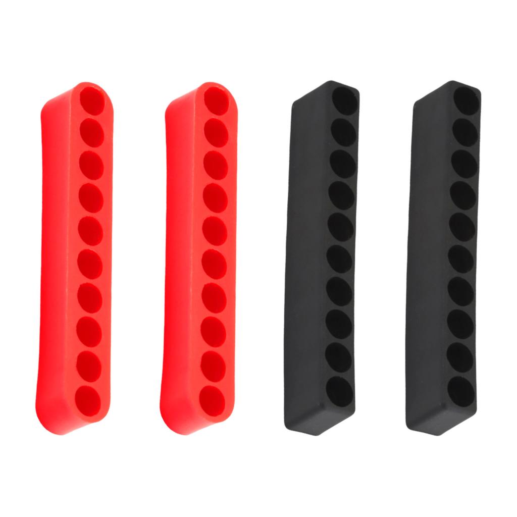 4Pcs Plastic Screwdriver Bit Holders with 10 Slots Each for 1/4Inch Hexagonal Shank Tool Organization