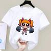 Girls Super Powerful Blouse Training Streetwear Tshirt Kids Shirt Academy Fitness Tshirt
