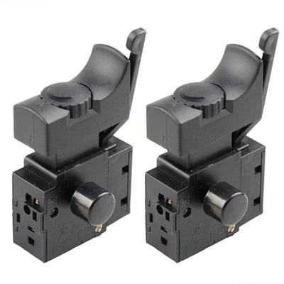 Trigger Switch 220V 6A FA2-6/1BEK Electric Hand Drill Speed Control Lock On Push Button Switch Electric Tool Accessories