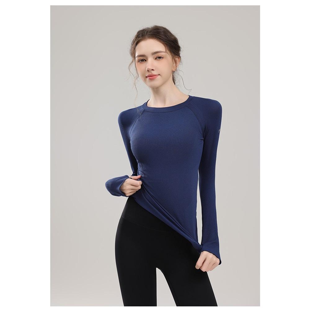 Wysokiej klasy odzież do Pilates i Jogi dla kobiet, obcisła i wyszczuplająca, profesjonalna bluzka fitness z długim rękawem do jesiennych treningów biegowych