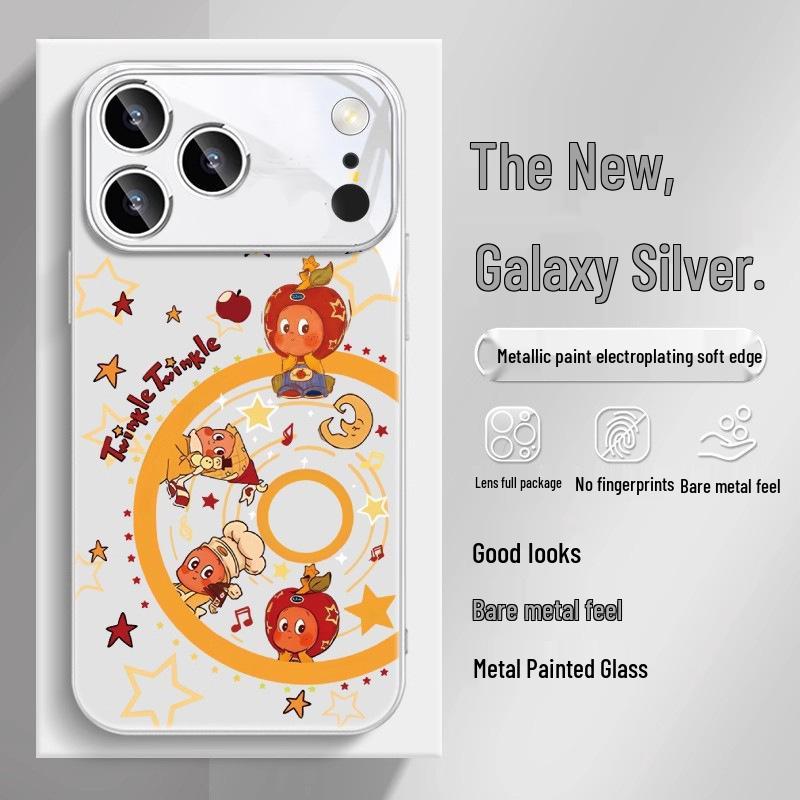 

Apple Air 17 Pro Glass Case: Stylish, Cross-Border, Personalized, Compatible for iPhone Models 13-16, Couple Design. Apple 12 Pro