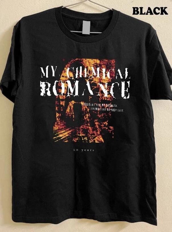 My Chemical Romance Bullets 20 Years short sleeve T-shirt size S-5XL S