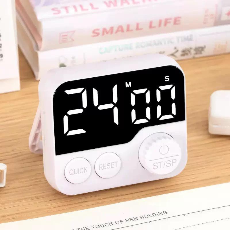 Multifunctional Electronic Rotating Timer Kitchen Alarm Stopwatch with Magnetic Reminder