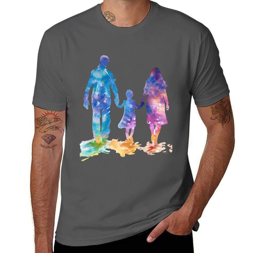 Father Mother And Daughter On A Picnic Tshirt Casual Loose Short Sleeve Tee For Unisex Tshirt