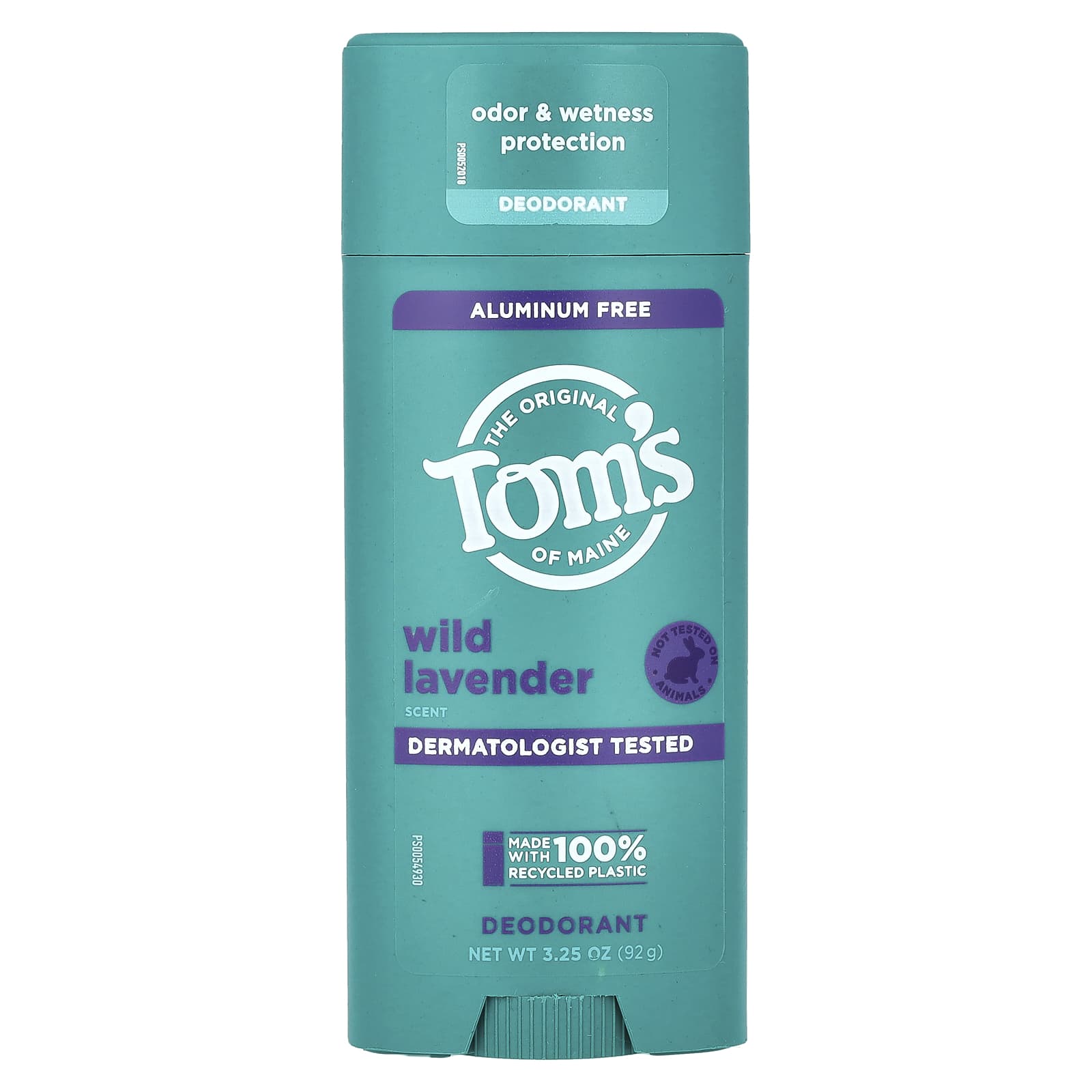 Tom s of Maine, Дезодорант без алюминия, Дикая лаванда, 3,25 унции (92 г)