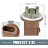 Turn Signal Tail Light Socket 2U5Z13411SA Tail Lamp Plug Connectors Holder Brown for Ford F150 F20 F350 2014-2016 (Set of 2)