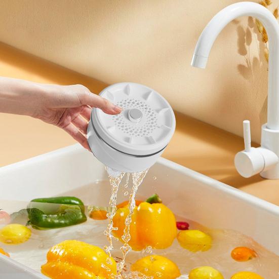 Yousheng Obst- und Gemüsereinigungsmaschine Tiefenwirbelreinigung Obstwaschmaschine Entfernt Schmutz Wachs Pestizide Wasserdicht Drehbar Gemüse-Reiniger